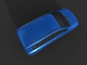 generic hatchback 01 clean blue 3D Model