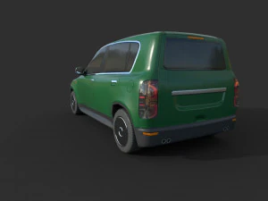 generic hatchback 01 clean green 3D Model