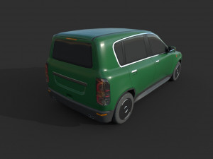 generic hatchback 01 clean green 3D 모델