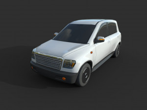 generic hatchback 01 clean white 3D Модель