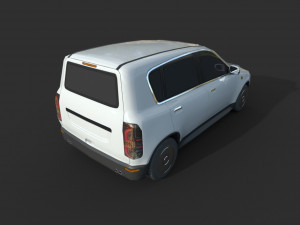 generic hatchback 01 clean white 3D Модель