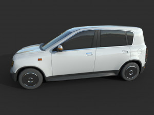 generic hatchback 01 clean white 3D Модель
