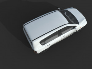 generic hatchback 01 clean white 3D Модель