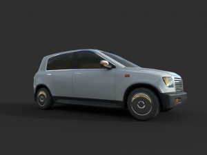 generic hatchback 01 clean white 3D Модель