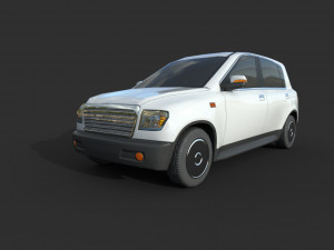 generic hatchback 01 clean white 3D Модель