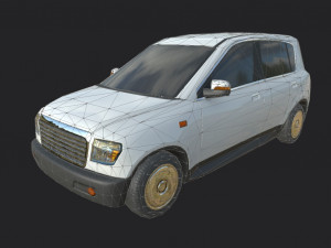 generic hatchback 01 clean white 3D Модель
