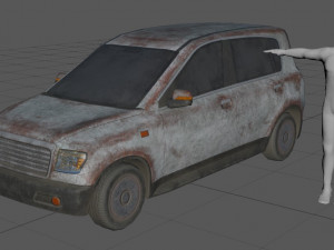 generic hatchback 01 rusty white Modelo 3D