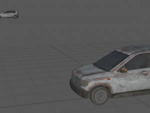 generic hatchback 01 rusty white Modelo 3D