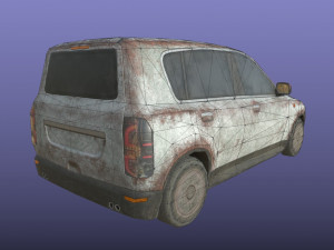 generic hatchback 01 rusty white Modelo 3D