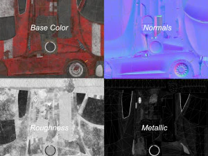 berlina generica 01 bianco ruggine Modello 3D