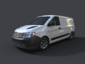 generic minivan 01 3D Model