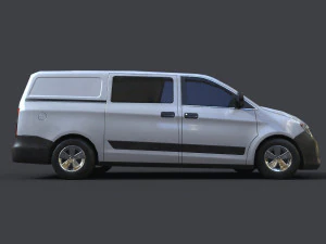 generic minivan 01 3D Model