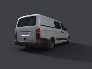 generic minivan 01 3D Model