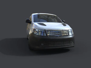generic minivan 01 3D Model