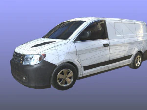 generic minivan 01 3D Model