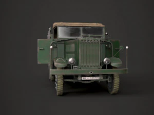 ww2 german krupp l3h163 truck 3D Model