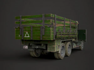 ww2 german krupp l3h163 truck 3D Model