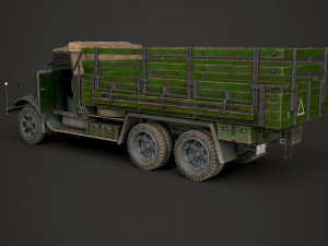 ww2 german krupp l3h163 truck Modèle 3D