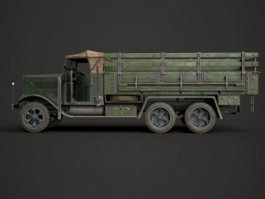 ww2 german krupp l3h163 truck Modèle 3D