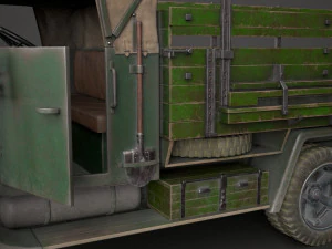 ww2 german krupp l3h163 truck 3D Model