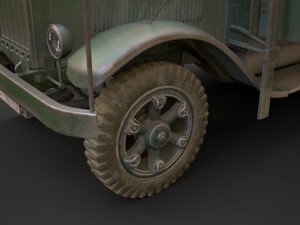 ww2 german krupp l3h163 truck Modèle 3D
