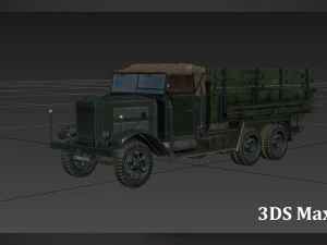 ww2 german krupp l3h163 truck 3D Model