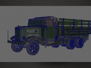 ww2 german krupp l3h163 truck Modèle 3D