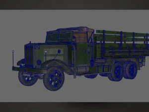 ww2 german krupp l3h163 truck 3D Model