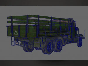 ww2 german krupp l3h163 truck 3D Model