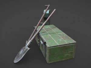 ww2 german army tools 3D Model