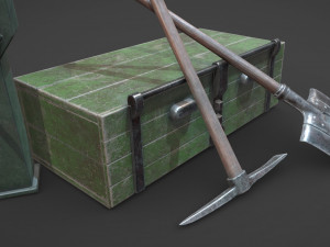 ww2 german army tools Modello 3D