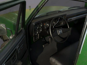 chevrolet c10 1982 green 3D Model