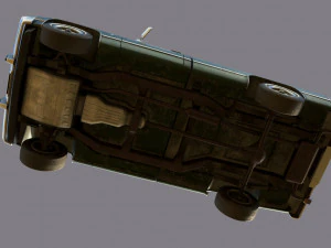 chevrolet c10 1982 green 3D Model