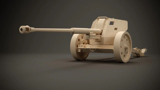 88 mm pak 4341 3D Model .c4d .max .obj .3ds .fbx .stl .blend