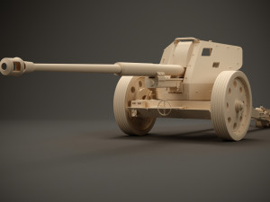 88 mm pak 4341 3D Model
