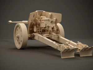 88 mm pak 4341 3D Model