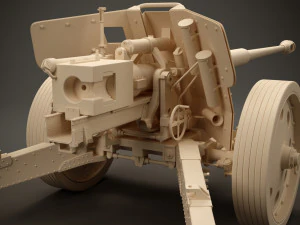 88 mm pak 4341 3D Model