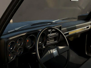 chevrolet c10 1982 black 3D Model