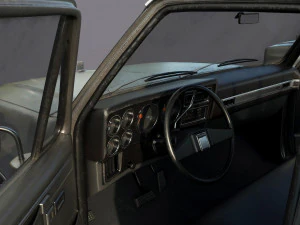 chevrolet c10 1982 grey 3D Model