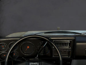chevrolet c10 1982 white 3D Model