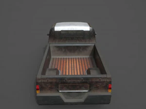 generic pickup black 3D Model