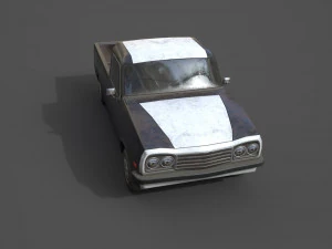 generic pickup black 3D Model