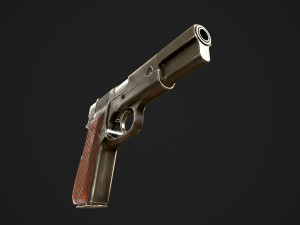 browning high power p-35 9mm 3D Model