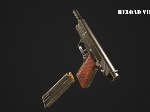 browning high power p-35 9mm 3D Model