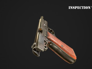 browning high power p-35 9mm 3D Model