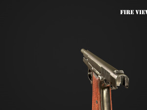 browning high power p-35 9mm 3D Model