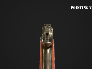 browning high power p-35 9mm 3D Model