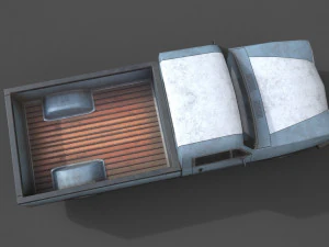 generic pickup beige 3D Model