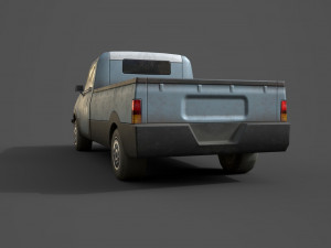 generic pickup beige Modelo 3D