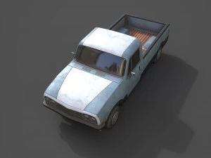 generic pickup beige 3D Model